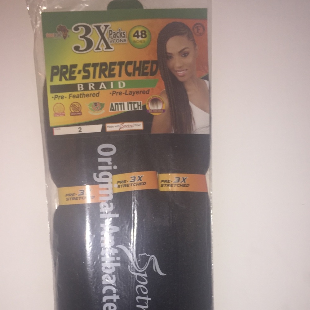 Pre stretched braiding hair color number 2